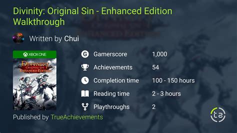 Divinity Original Sin Walkthrough Enhanced Edition Walkthrough