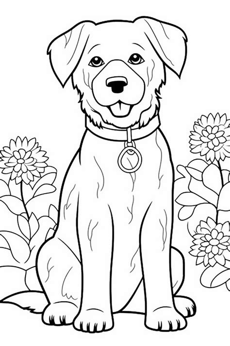 Dog Printable Coloring Sheets