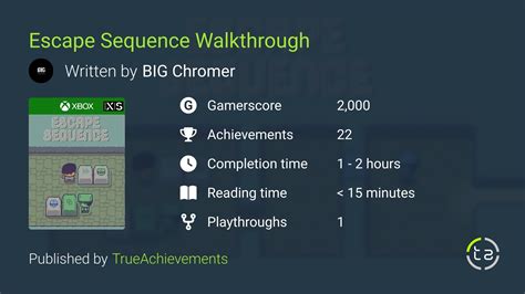 Escape Sequence Walkthrough