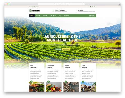 Farmer Website Template
