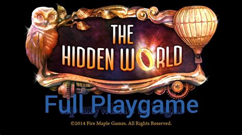 Fire Maple Games The Hidden World Walkthrough