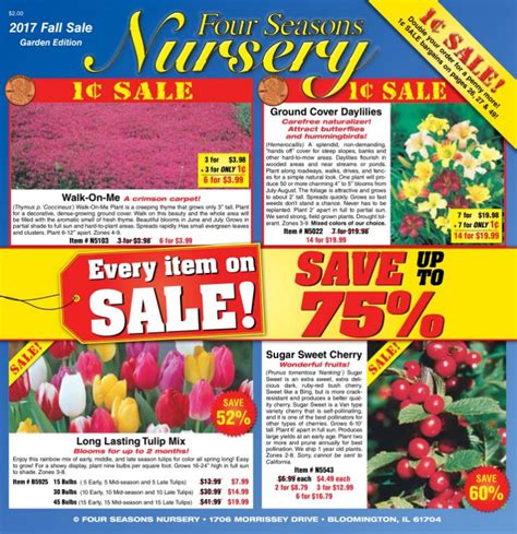 Four Seasons Nursery Catalog Request