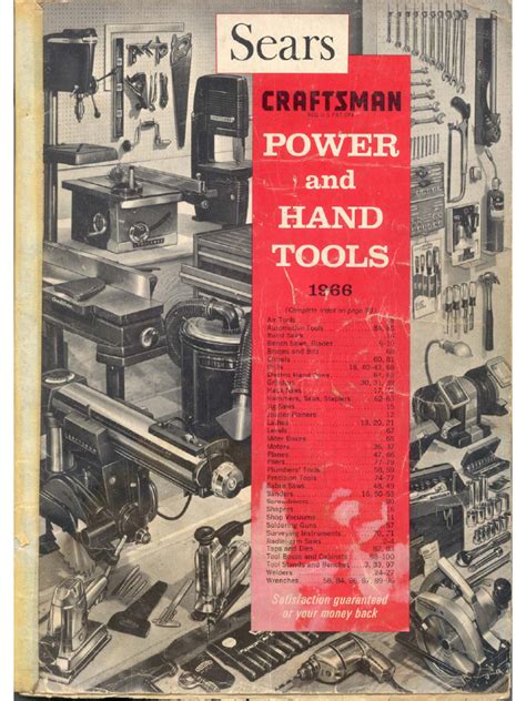 Free Craftsman Tool Catalog