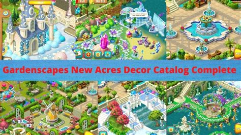 Gardenscapes Decor Catalog