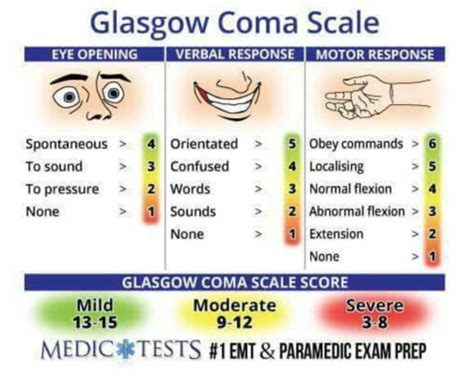 Gcs Scale Chart