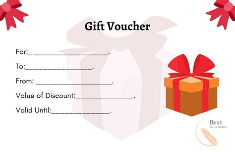 Gift Voucher Template Free Editable