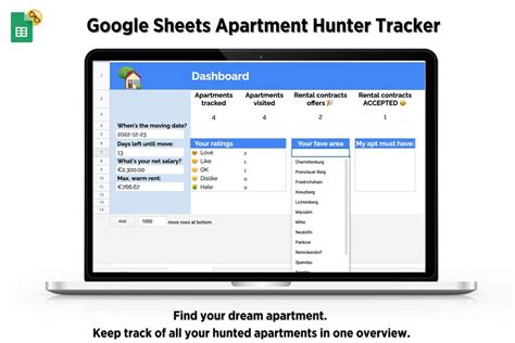Google Sheets Apartment Hunting Template