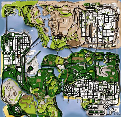Gta Walkthrough San Andreas Map With Everything