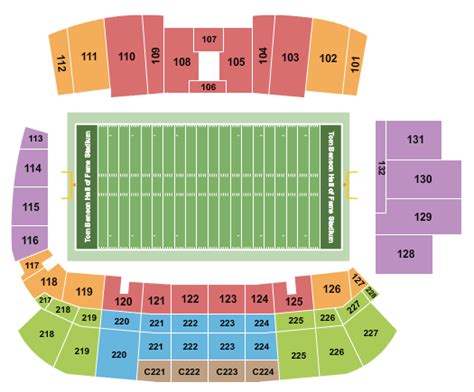 Hall Of Fame Stadium Seating Chart