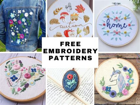 Hand Embroidery Patterns Free Printables