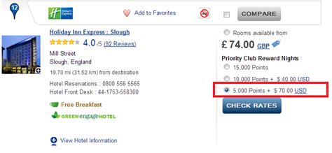 Holiday Inn Points Catalog