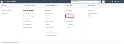 How To Access Facebook Catalog Manager
