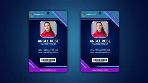 Identity Card Template Psd