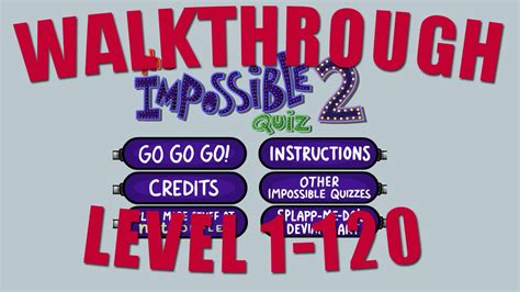 Impossible Quiz 2 Walkthrough