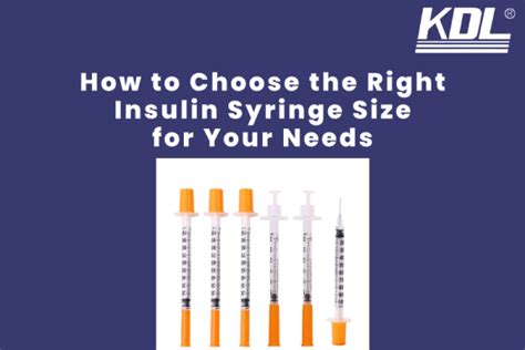 Insulin Syringes Size Chart