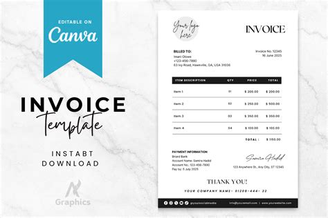 Invoice Canva Template