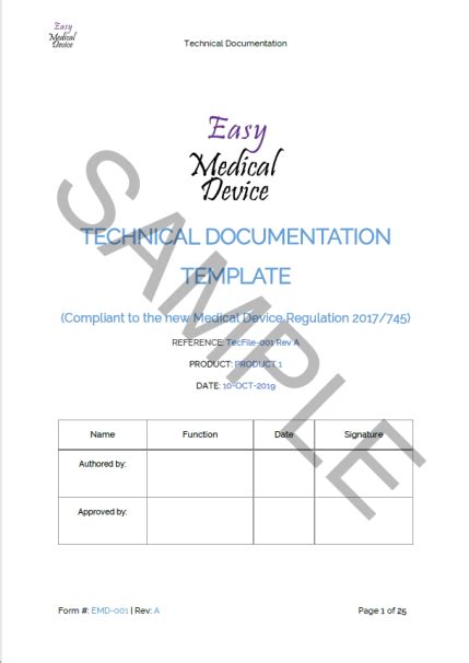Ivdr Technical Documentation Template