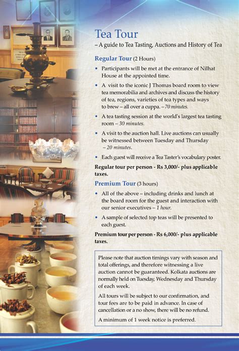 J Thomas Tea Catalogue