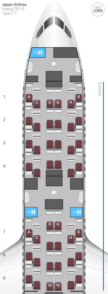 Japan Airlines 787 Seating Chart