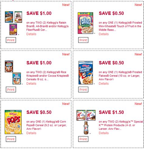 Kellogg S Cereal Coupons Printable