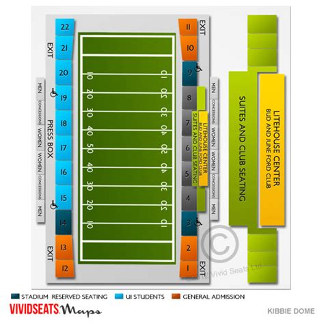 Kibbie Dome Seating Chart