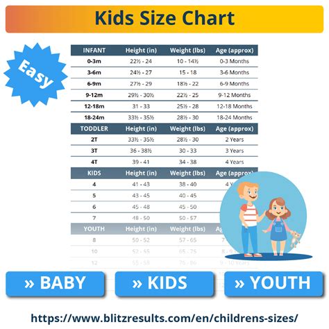 Kids Size Chart