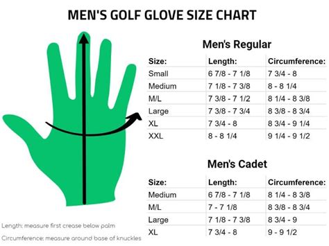 Kirkland Golf Gloves Size Chart