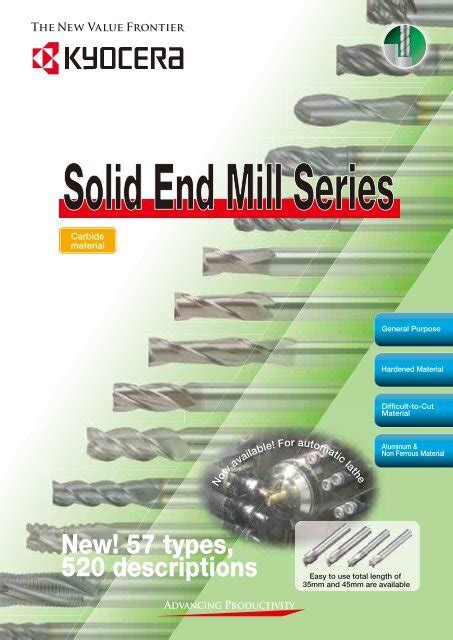 Kyocera End Mill Catalog