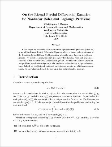 Latex Template For Paper