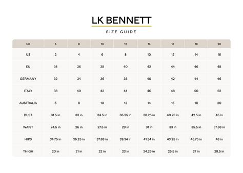 Lk Bennett Size Chart