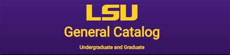 Lsu General Education Catalog