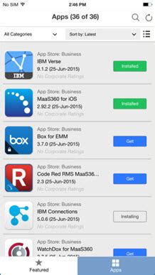 Maas360 App Catalog