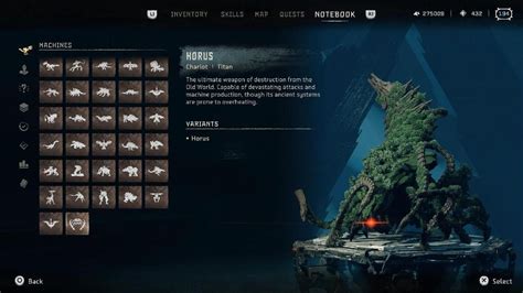 Machine Catalog Forbidden West