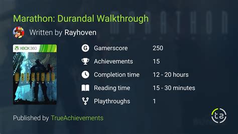 Marathon Durandal Walkthrough