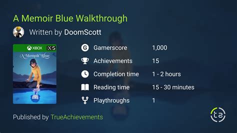 Memoir Blue Walkthrough