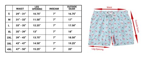 Men S Swim Trunks Size Chart