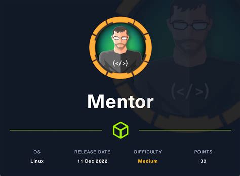 Mentor Htb Walkthrough