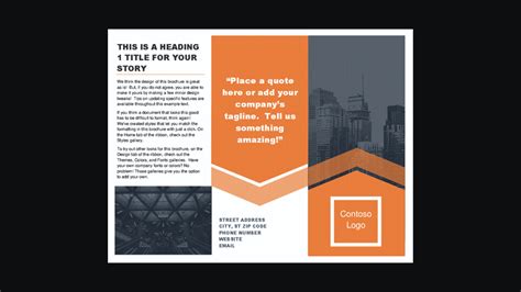 Microsoft Brochure Templates