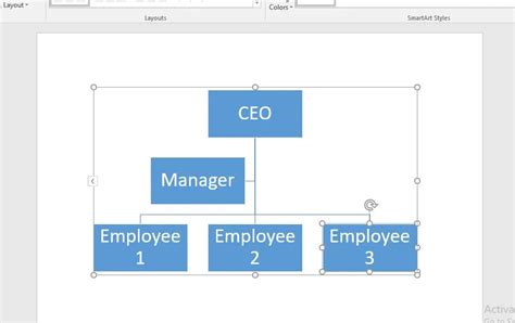 Microsoft Word Organization Chart