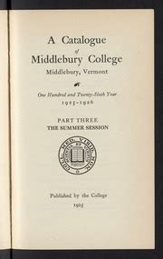 Middlebury Course Catalogue
