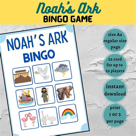 Noah S Ark Bingo Printable