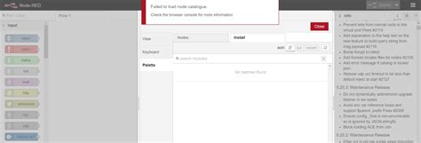 Node Red Failed To Load Catalogue