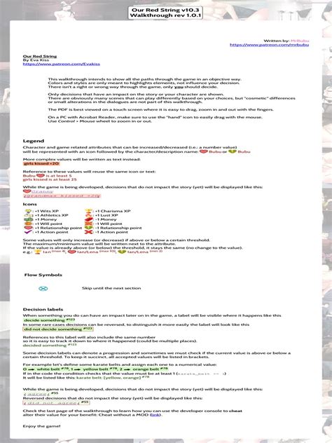 Our Red String Walkthrough