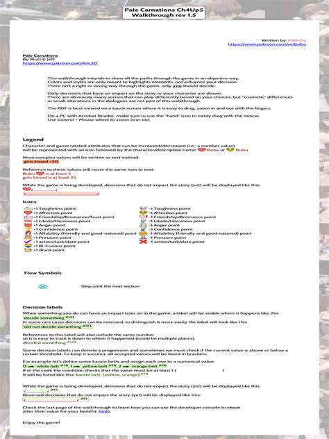 Pale Carnations Walkthrough