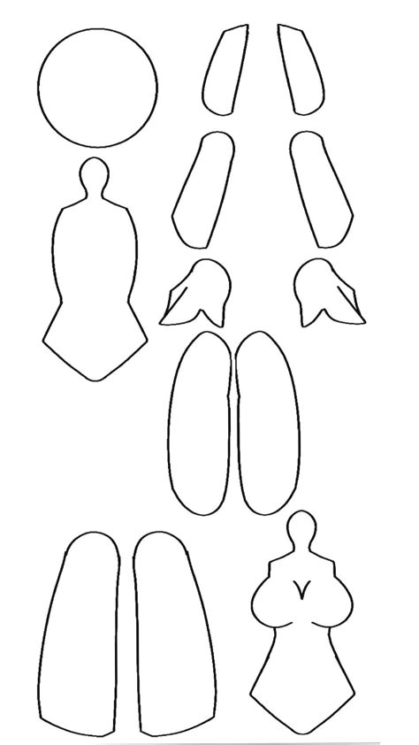 Paper Doll Body Template