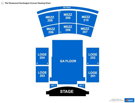 Paramount Huntington Seating Chart