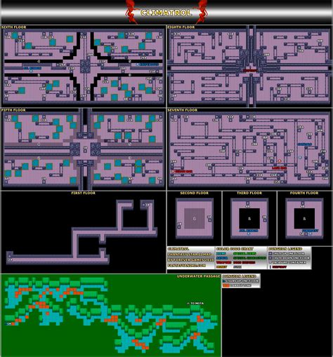 Phantasy Star 2 Maps Walkthrough