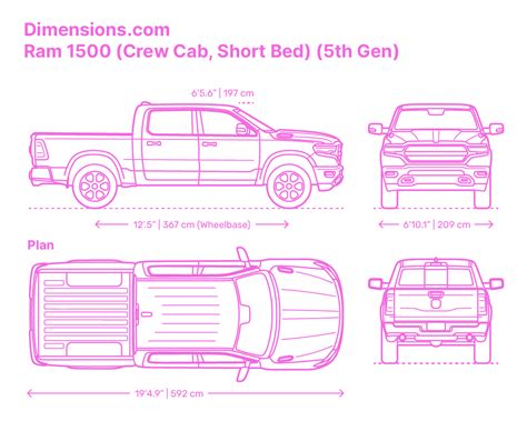 Pickup Truck Size Chart