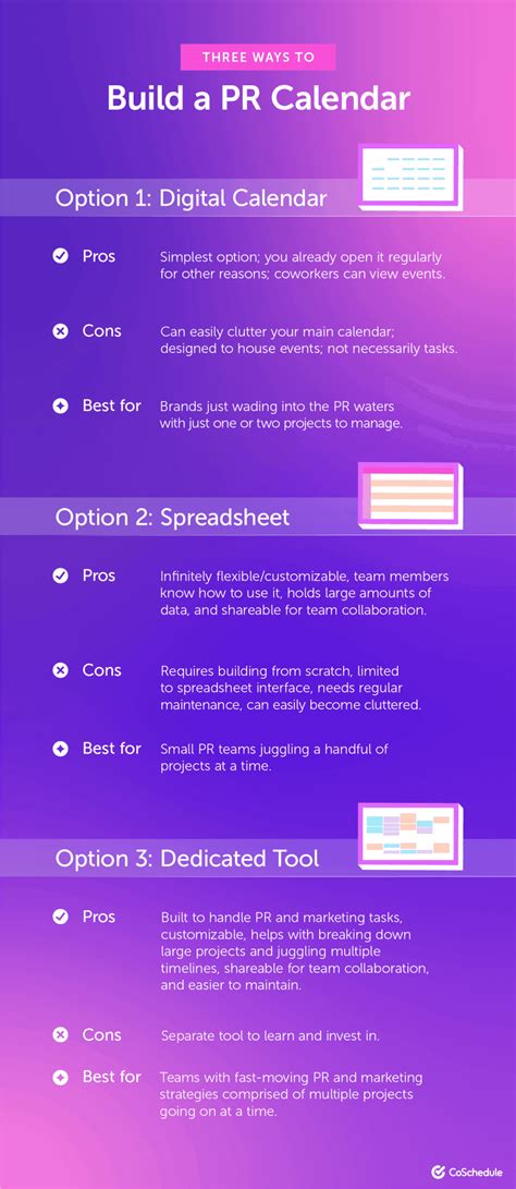Pr Calendar Template