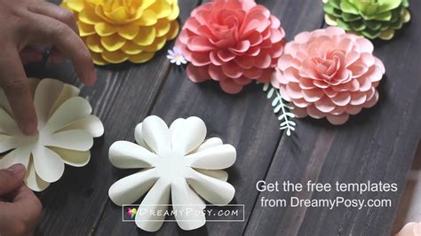 Printable 3d Flower Template Free